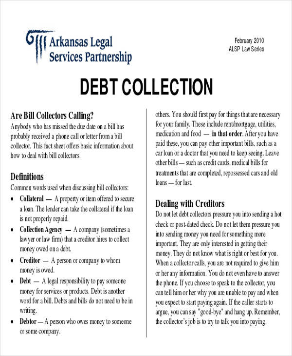 FREE 43+ Collection Letter Examples in Google Docs MS Word Pages PDF