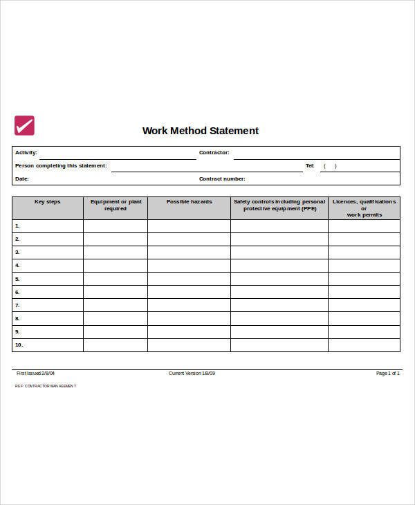 FREE 26+ Sample Statement Forms in MS Word
