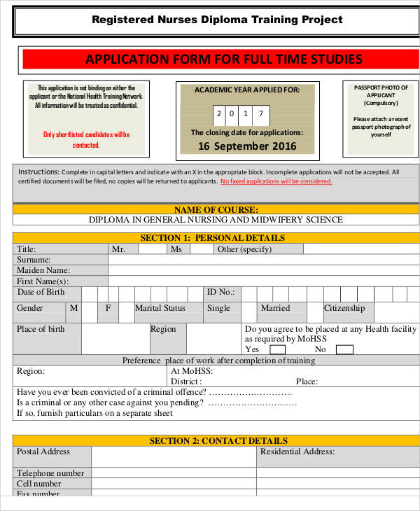 FREE 68+ Application Forms in PDF MS Word Google Docs Pages