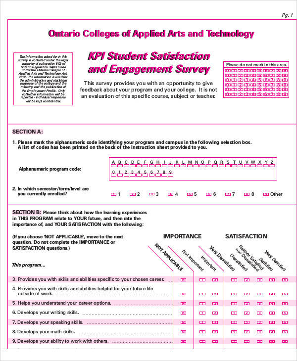 FREE 44+ Survey Forms in PDF