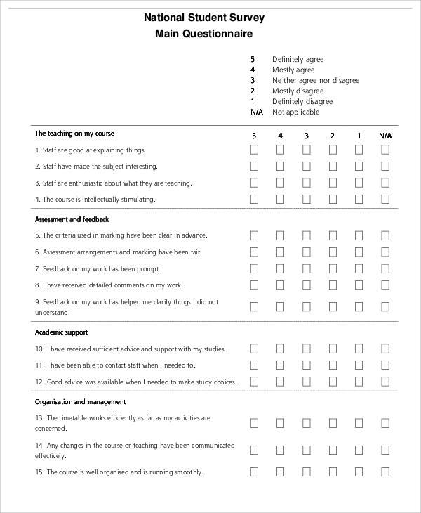 FREE 44+ Survey Forms in PDF