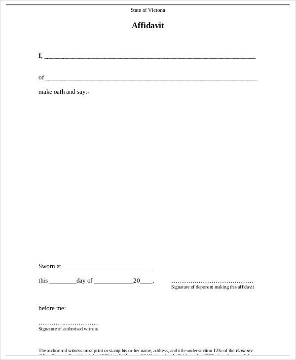 FREE 46+ Statement Forms in MS Word PDF