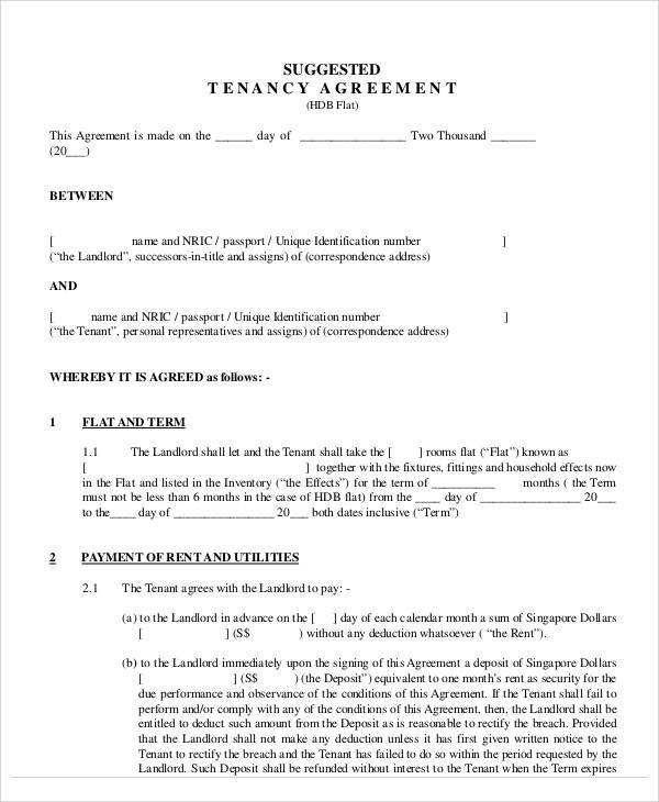 FREE Simple Agreement Templates in PDF