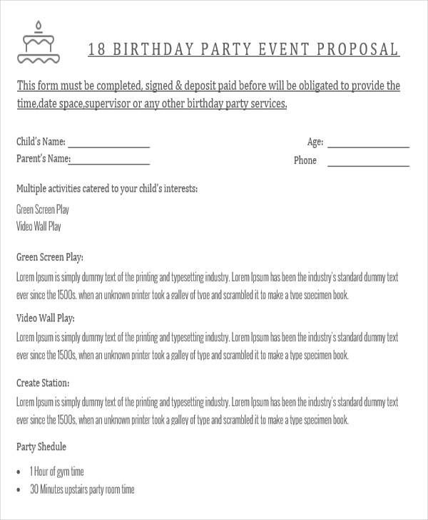 FREE 59+ Event Proposal Samples in MS Word PDF Excel Google Docs