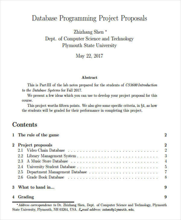 FREE 46+ Project Proposals in PDF MS Word Pages Google Docs