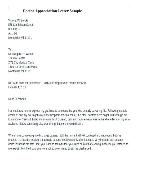 FREE 61+ Appreciation Letter Samples in PDF MS Word Pages Google Docs