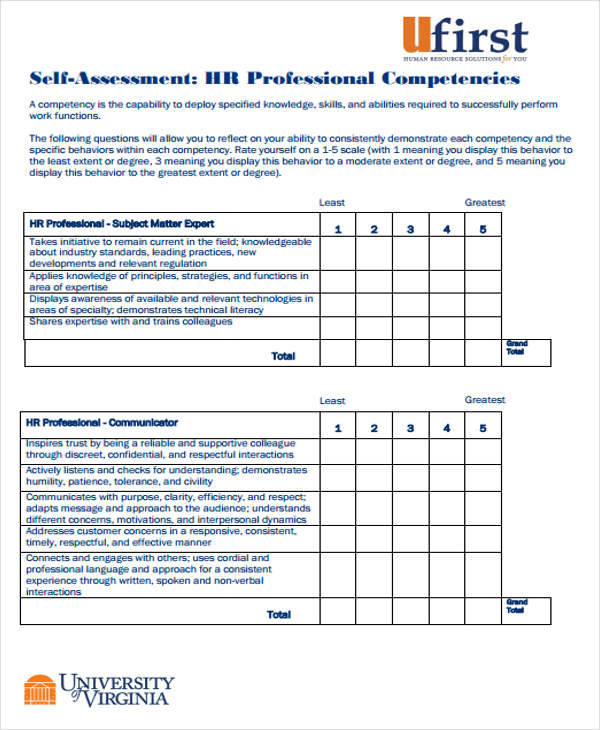 FREE 33+ Assessments in PDF MS Word Excel