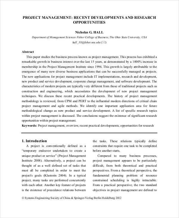 FREE 27+ Research Paper Formats in PDF