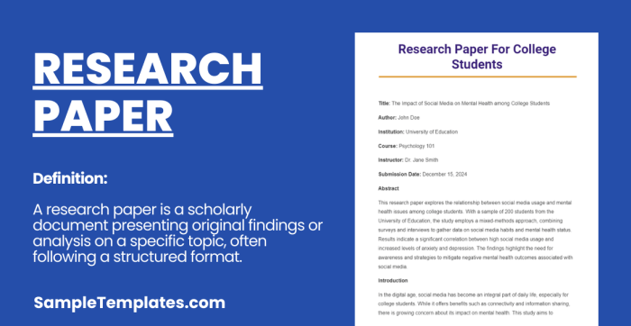 9 Best Research Paper Examples Research Paper Samples ... | PDF Samples of research papers