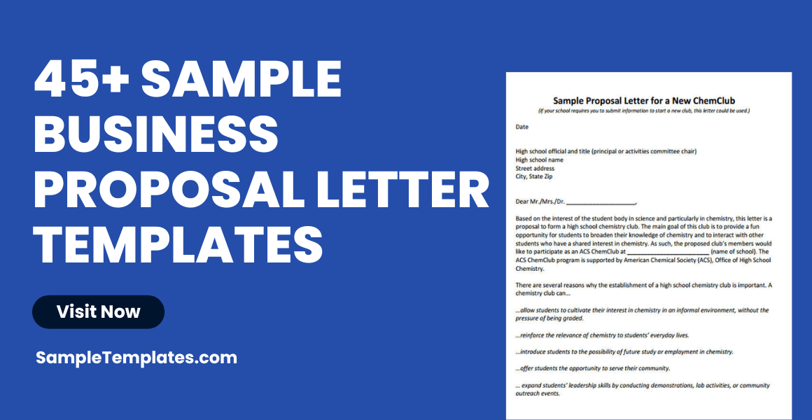 FREE 45+ Business Proposal Letter Templates in PDF