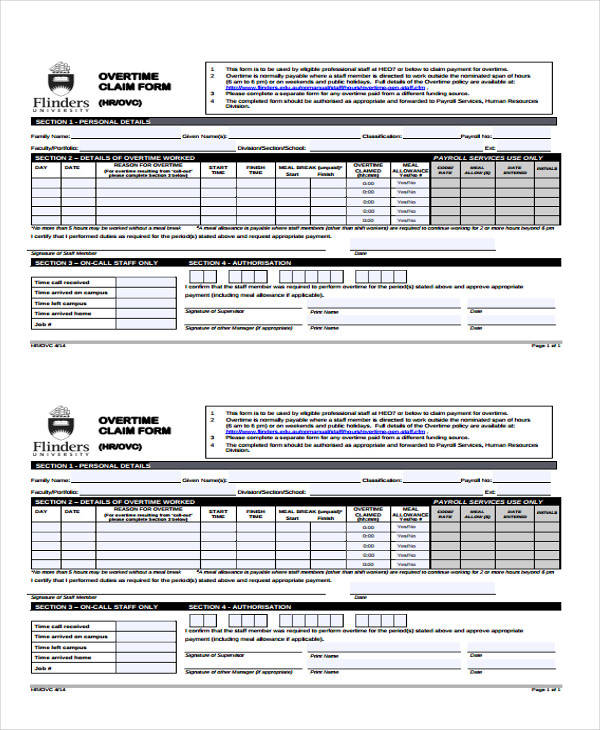 FREE 50+ Sample Claim Forms in PDF MS Word