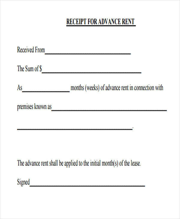 FREE 43+ Sample Receipt Templates in PDF