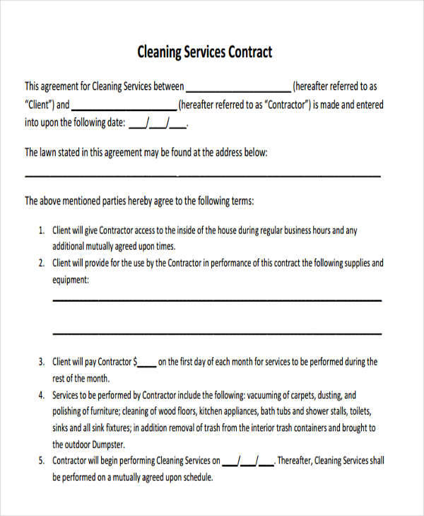 FREE 15+ Service Contract Templates in MS Word Google Docs Apple