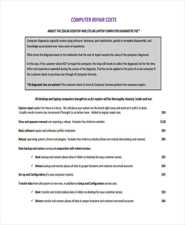 FREE 35+ Quotation Formats in MS Word PDF