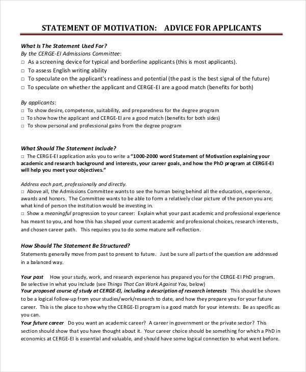 FREE 29+ Statement Samples & Templates in PDF MS Word