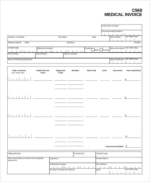 FREE 9+ Medical Receipt Templates in Google Docs Google Sheets MS