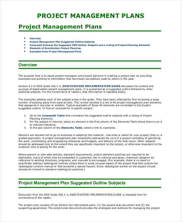 (PDF) Project Management Plan Azhong Lin