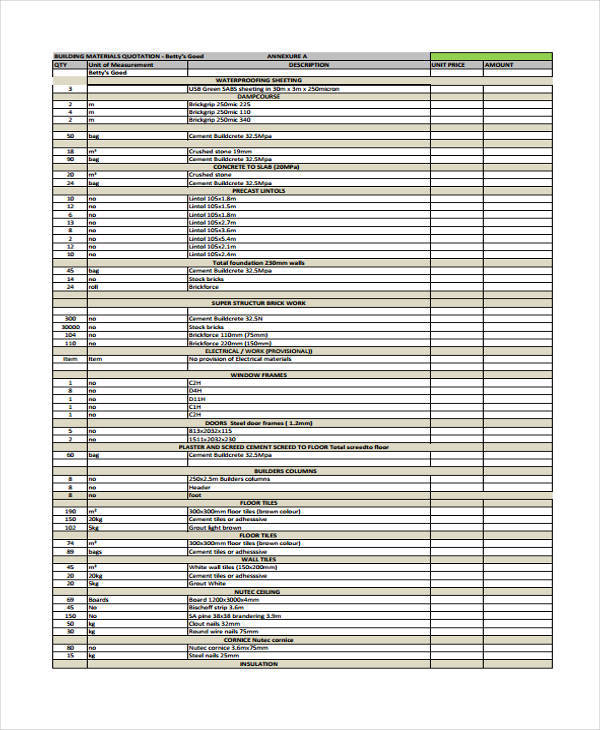 FREE 33+ Quotation Formats & Samples in PDF