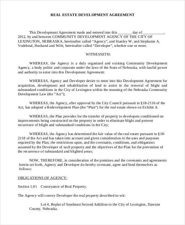 FREE 10+ Printable Development Contract Samples & Templates in PDF MS