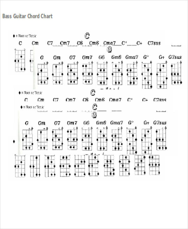 FREE 8+ Chord Chart Templates in MS Word | PDF