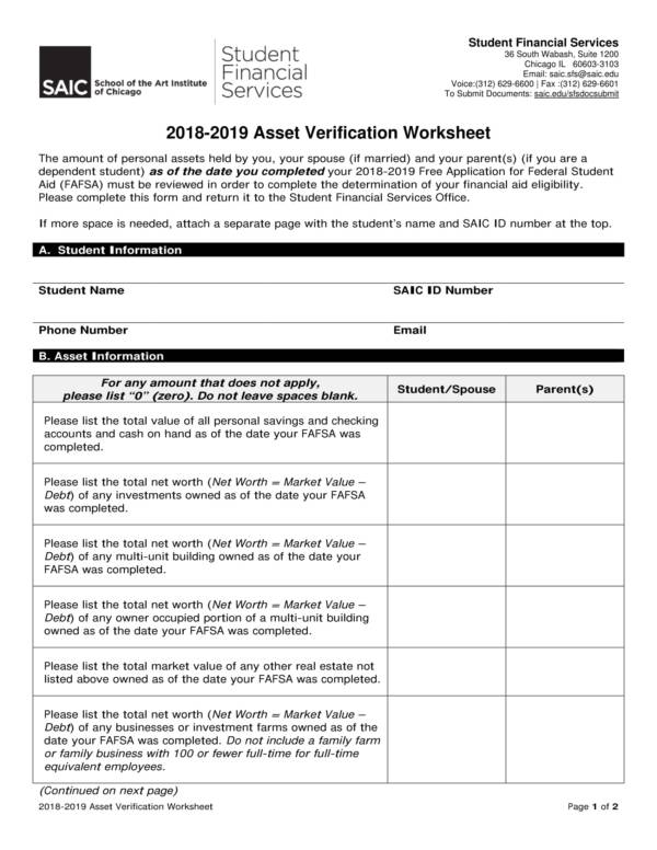 FREE 23+ Asset Worksheet Templates in PDF | Excel