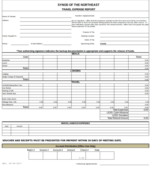 FREE 14+ Travel Expense Statement Samples and Templates in PDF Excel