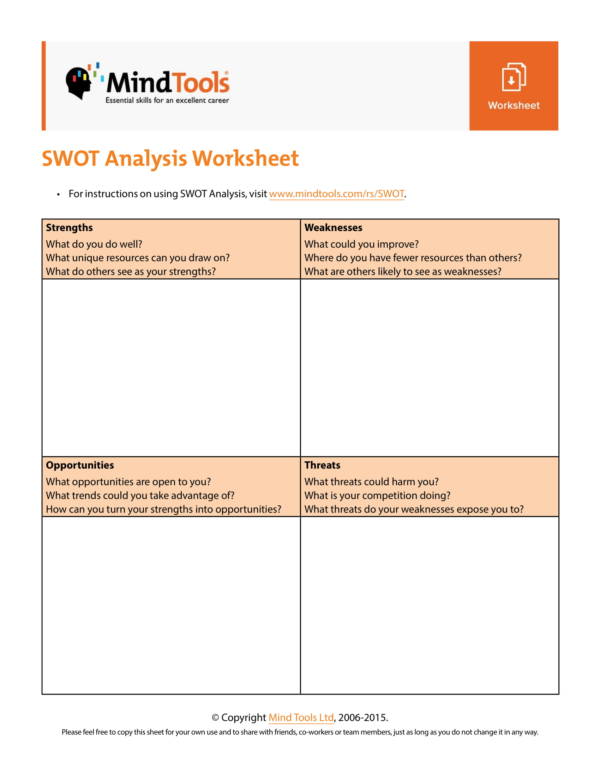 FREE 9+ Business Plan SWOT Analysis Templates in PDF MS Word