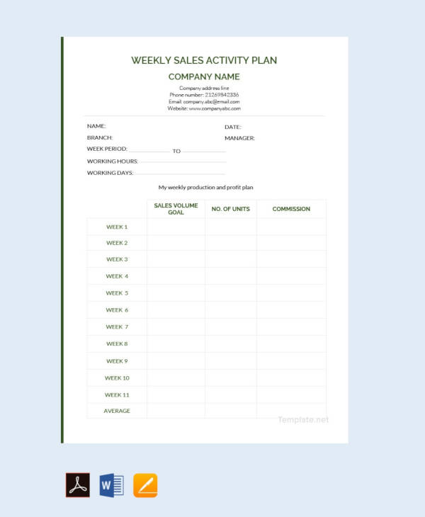 FREE 22+ Sales Plan Templates in PDF RTF PPT MS Word Excel
