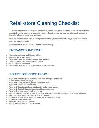 Printable Retail Store Daily Checklist Printable Temp - vrogue.co