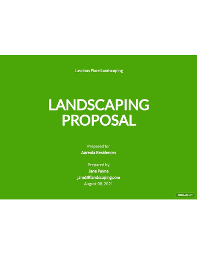 FREE 10+ Landscaping Proposal Samples [Business, Bid, Project]
