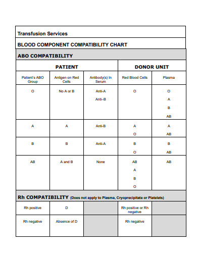 FREE 8+ Blood Type Chart Samples in PDF | DOC