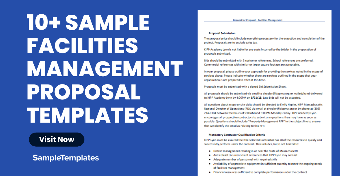 FREE 10+ Facilities Management Proposal Samples in MS Word Google
