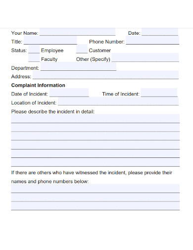 Employee Write Up Form Fillable - Printable Forms Free Online