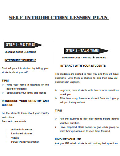 FREE 10+ Self Introduction Sample in PDF