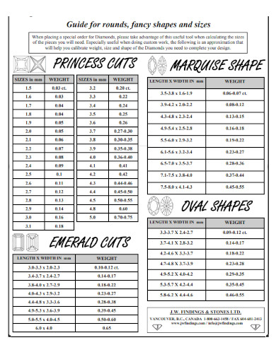 FREE 3+ Diamond Day Chart Samples in PDF
