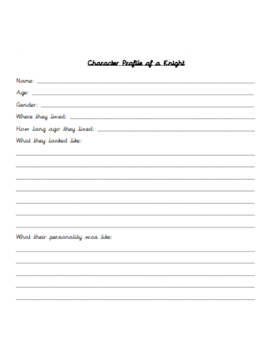 FREE 50+ Character Profile Samples in PDF