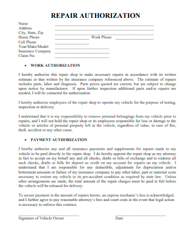 FREE 31+ Authorization Samples in Google Docs | MS Word | Apple Pages | PDF