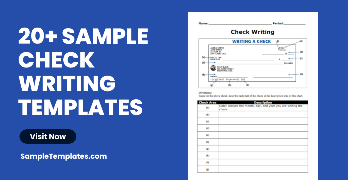 FREE 20+ Check Writing Samples in PDF