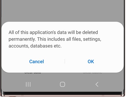 Clear the app cache and data on your Galaxy phone