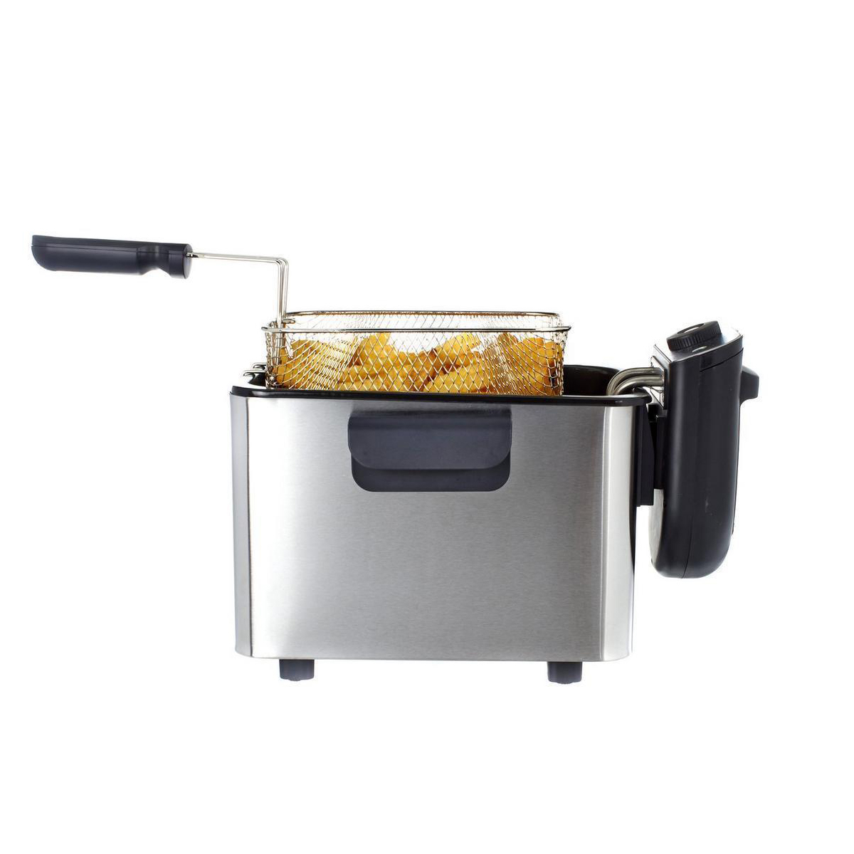 NEW QUEST PROFESSIONAL 3L LITRE STAINLESS STEEL DEEP FAT CHIP FRYER