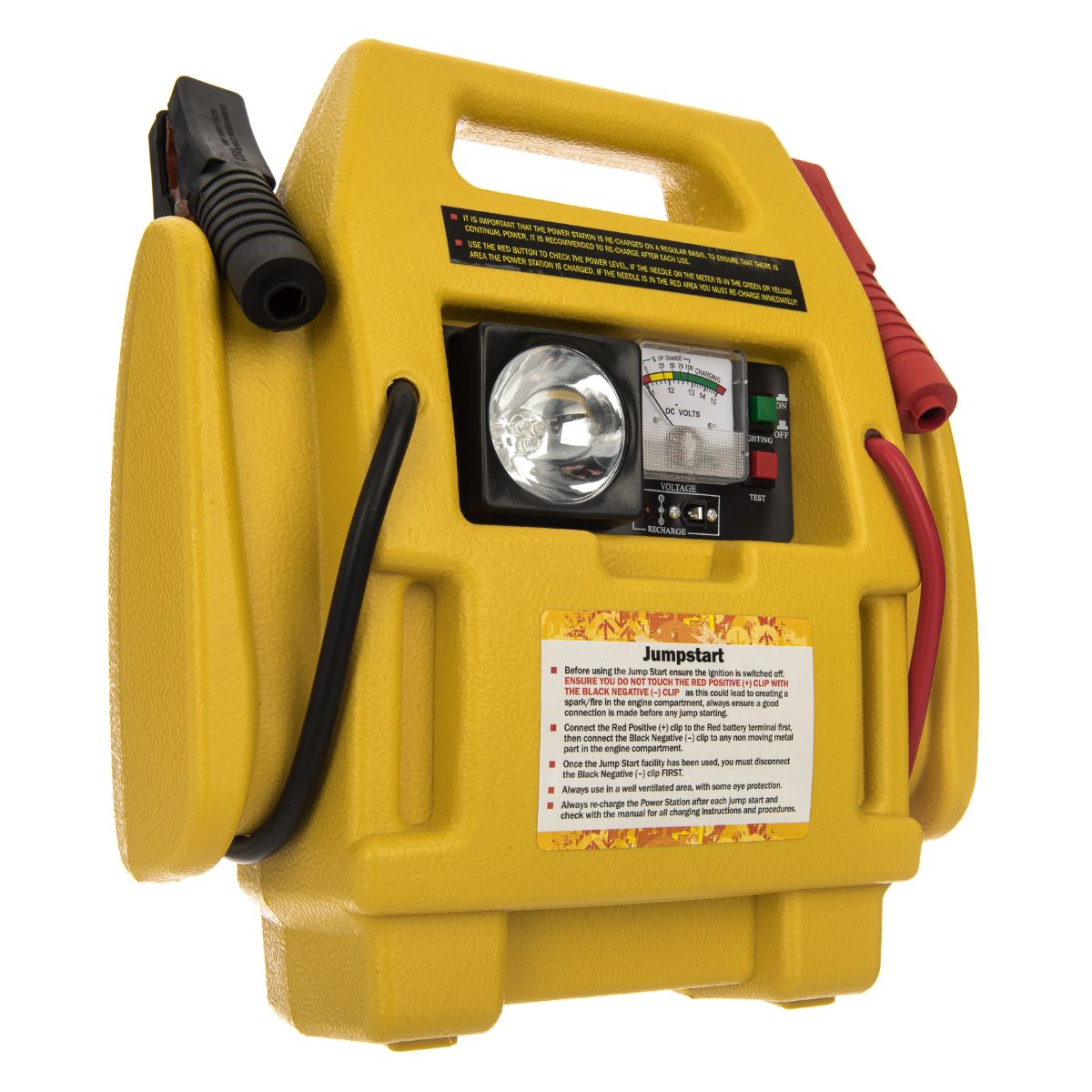 12v Portable Car Jump Starter Air Compressor Battery Start Booster Charger Leads eBay