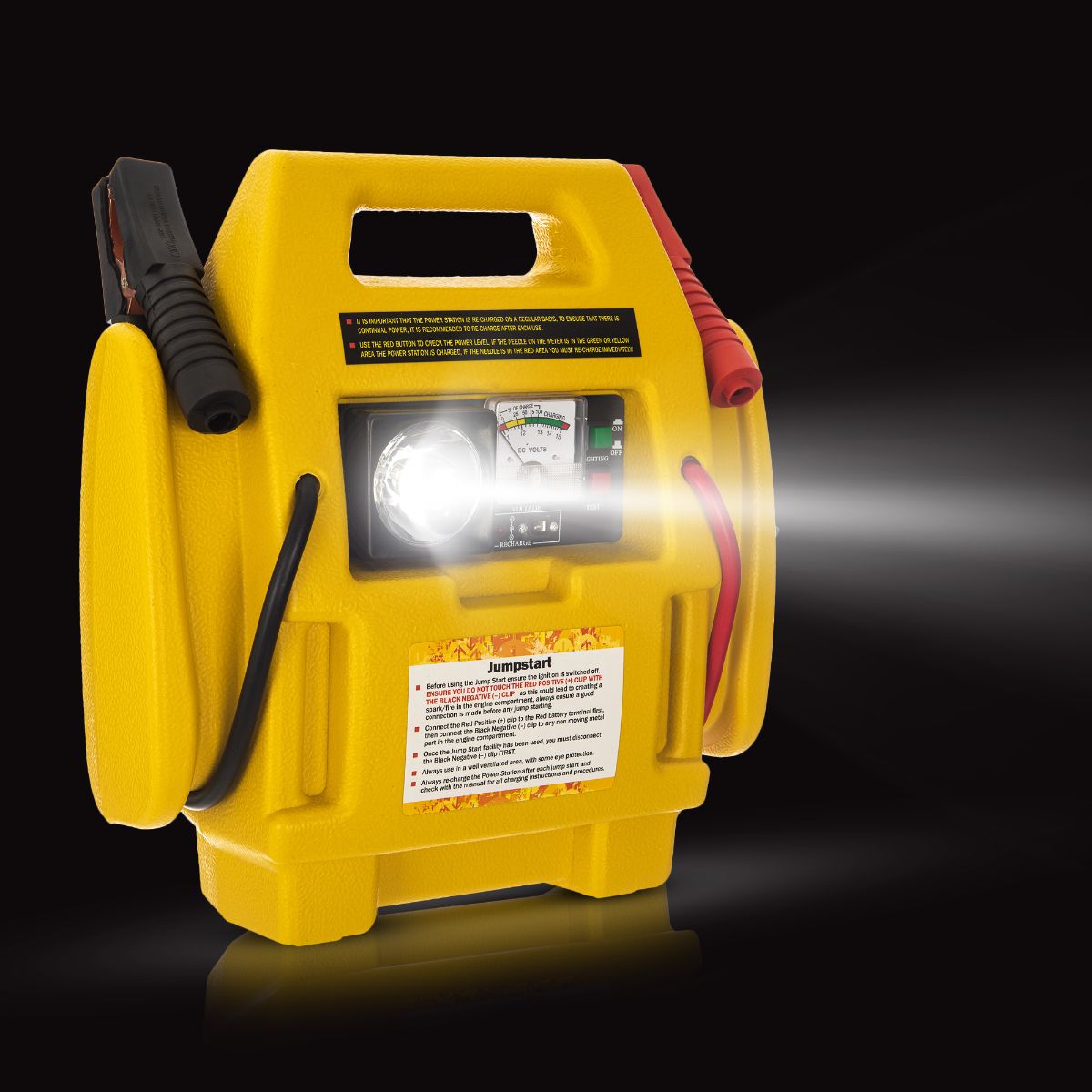 12v Portable Car Jump Starter Air Compressor Battery Start Booster