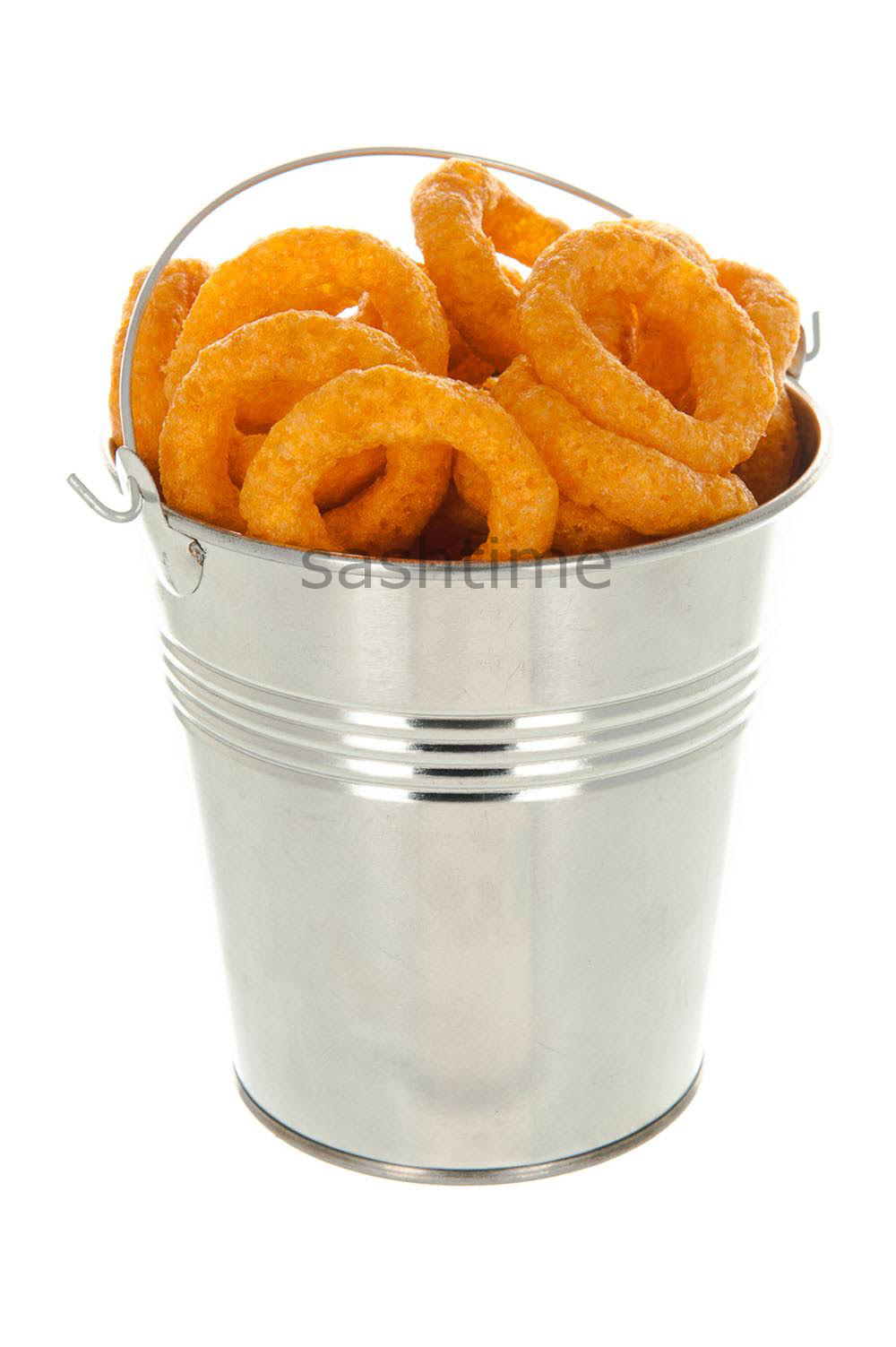 4 x STEEL TIN SERVING BUCKETS, FOOD PRESENTATION, CHIP FRIES DISPLAY