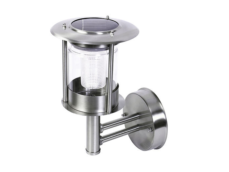 NEW S/STEEL OUTDOOR WALL MOUNT SOLAR LANTERN LIGHTS