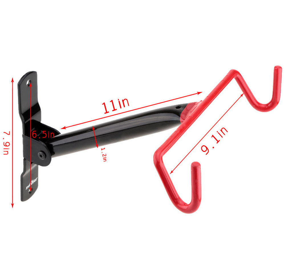 Bike Storage Hook Wall Mounted Folding Bracket Bicycle Stand Rack