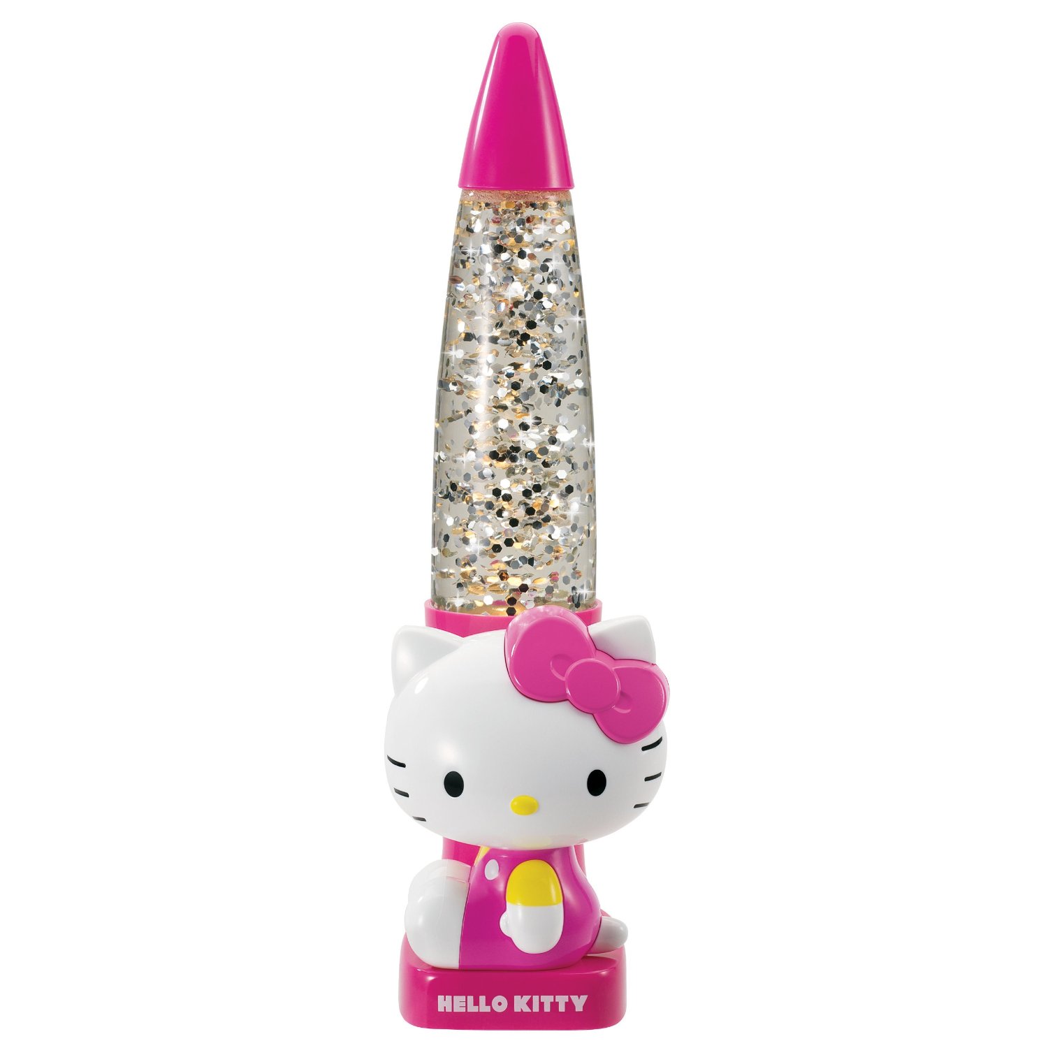 HELLO KITTY SANRIO GIRLS PINK LAVA OR GLITTER MOTION GLOW LAMP LIGHT 3D
