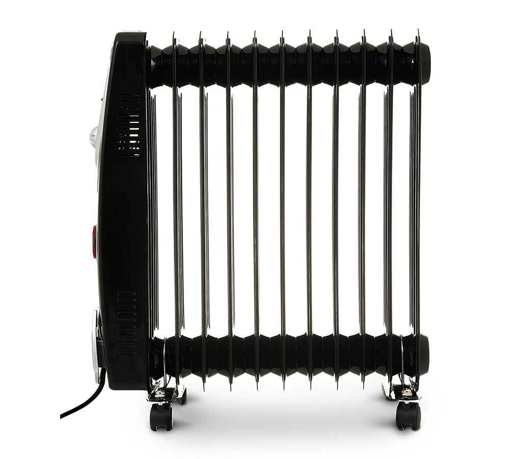 BLACK 13 FIN PORTABLE ELECTRIC OIL FILLED RADIATOR 3KW HEATER 3000W