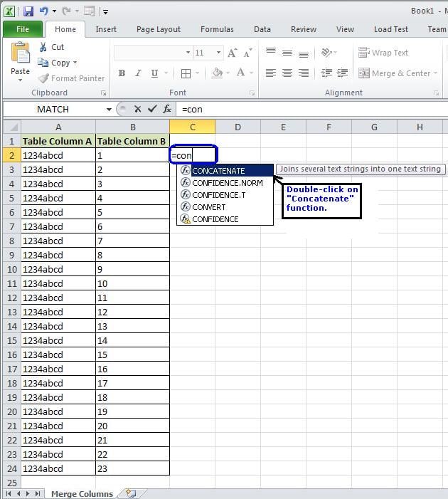 Excel TutorialHow to Combine Multiple Columns Into a Single Column