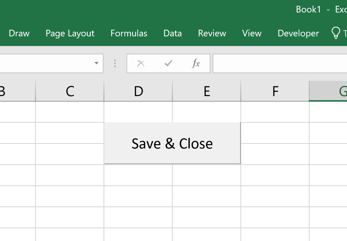 How to Create a Macro Button to Save & Close an Excel Workbook TurboFuture