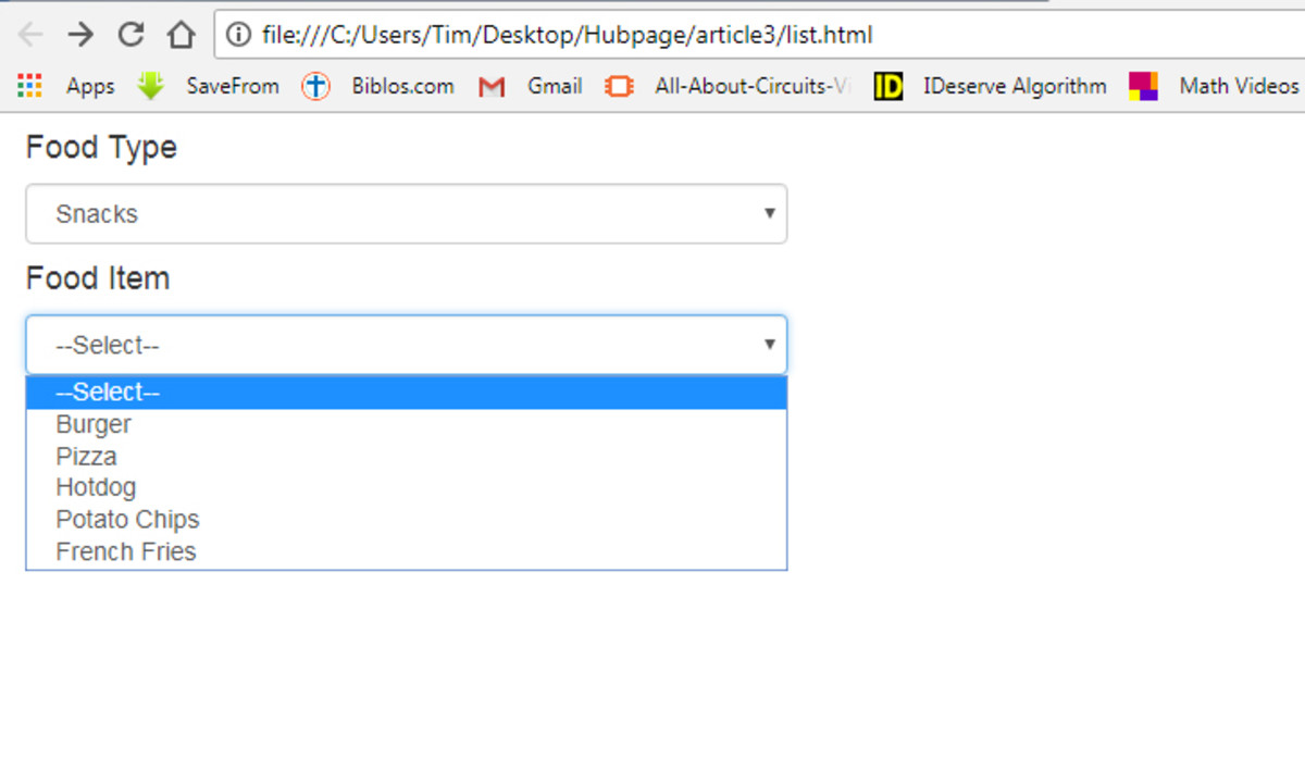 37 How To Create A Dropdown List In Html Using Javascript Javascript